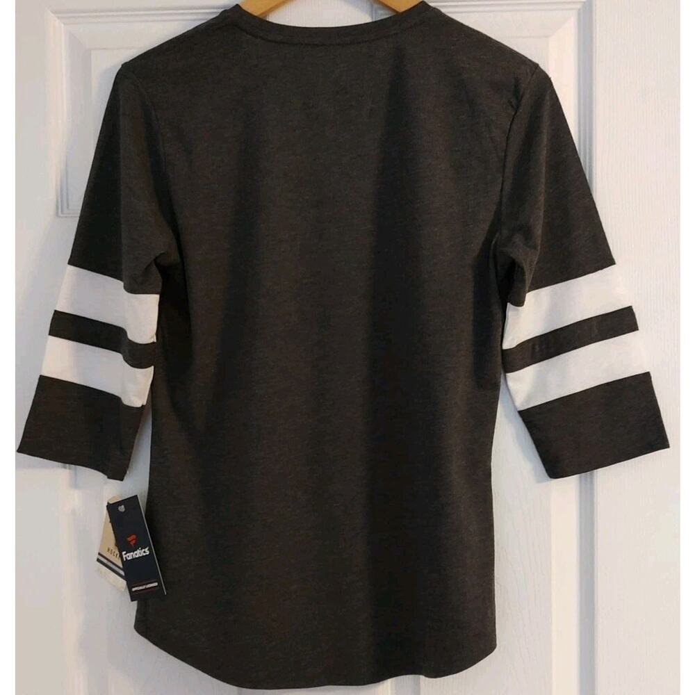 Women's Boston Bruins Shirt Gray Fanatics NHL Round Neck - Small NWT - Picture 4 of 6